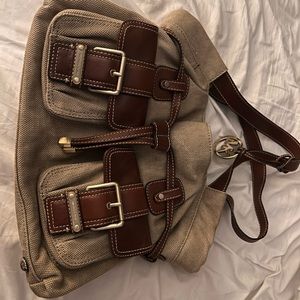 LIKE NEW CANVAS STYLE MICHAEL KORS BAG